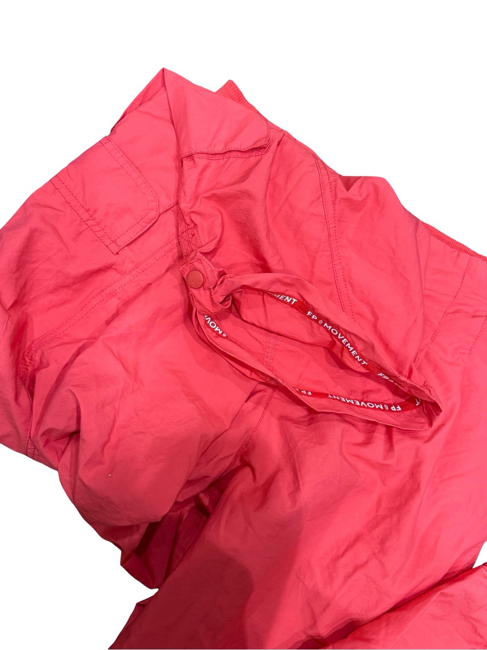 ⚡️ Free People Movement Mesmerize Me Cargo Pants Cherry Crush Size XL - Picture 13 of 16